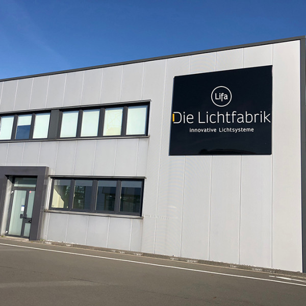 Firmengelände der Lifa - Die Lichtfabrik - innovative Lichtsysteme GmbH